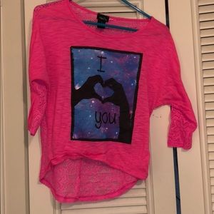 3/4 Sleeve Top with Lace Back